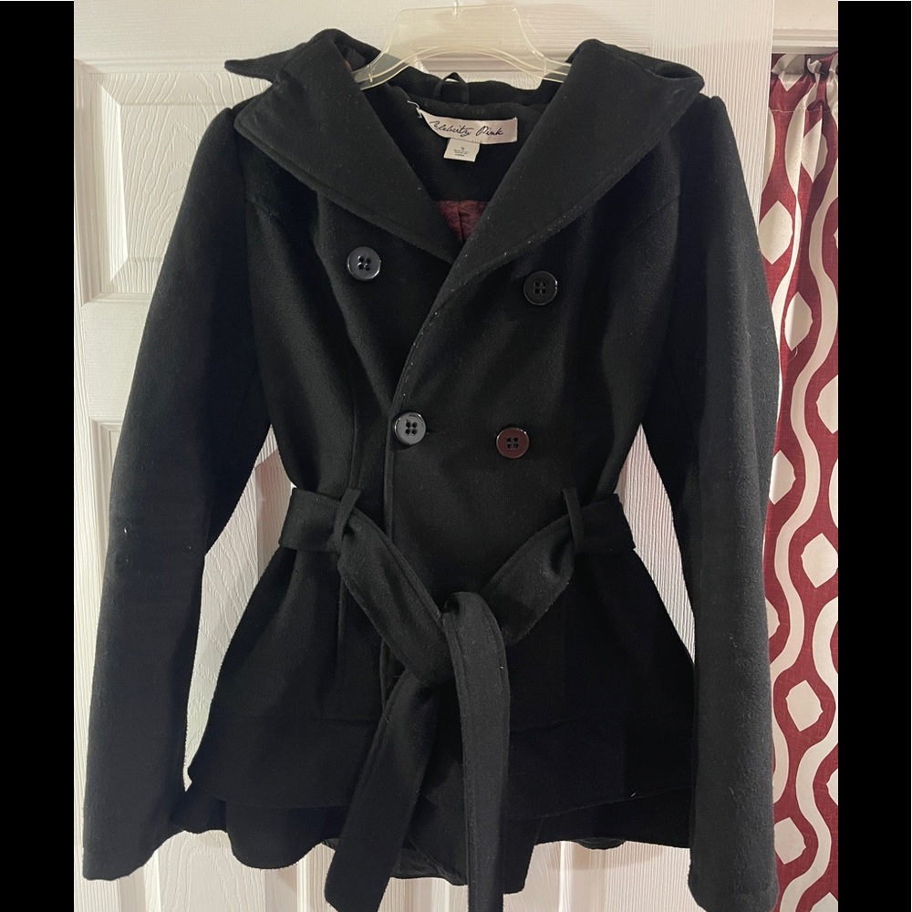 Black peacoat